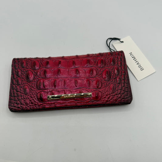 **RESERVED***WALLET DESIGNER by BRAHMIN In RED, Size: MEDIUM