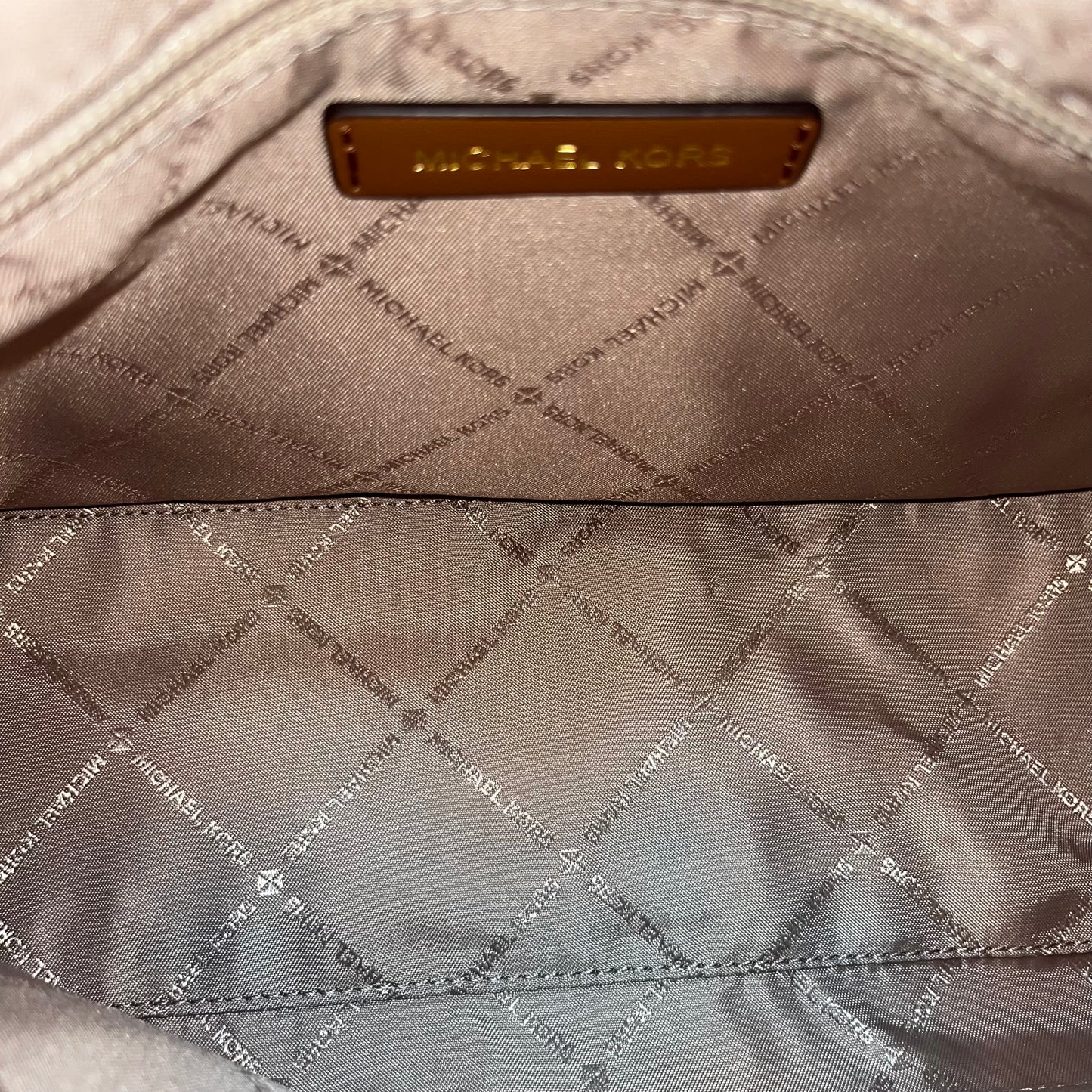 CROSSBODY DESIGNER by MICHAEL KORS In BROWN & TAN, Size: MEDIUM