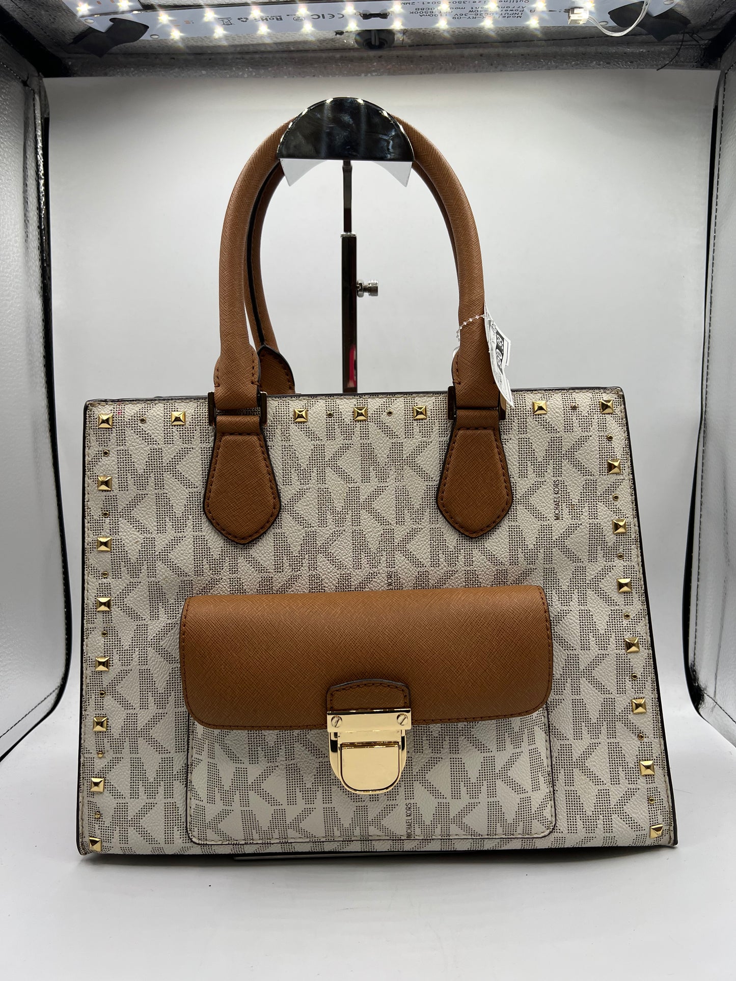 HANDBAG DESIGNER by MICHAEL KORS In BROWN, Size: MEDIUM
