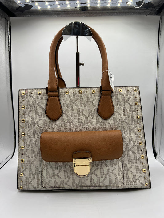 HANDBAG DESIGNER by MICHAEL KORS In BROWN, Size: MEDIUM