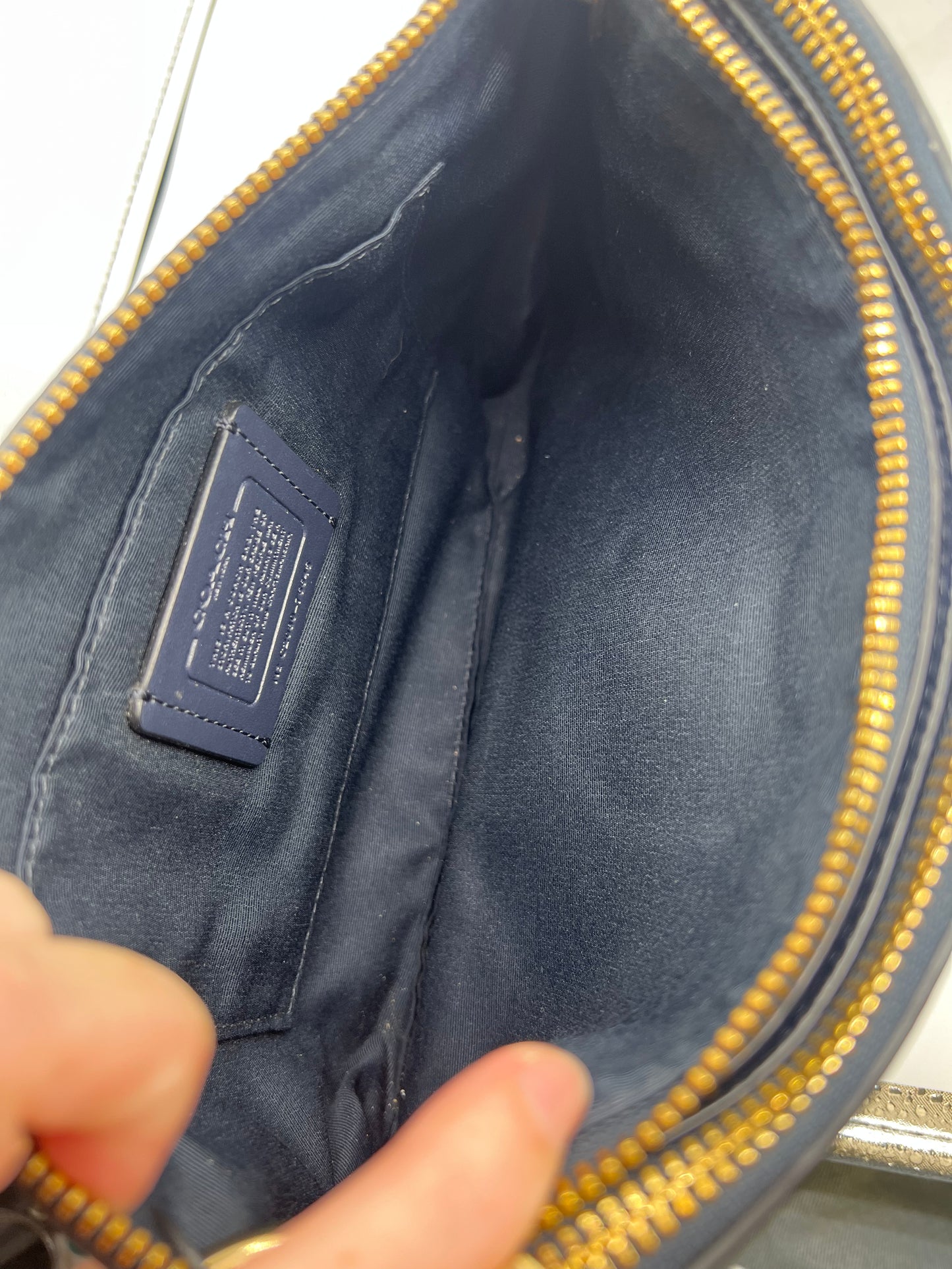CROSSBODY DESIGNER by COACH In NAVY, Size: MEDIUM