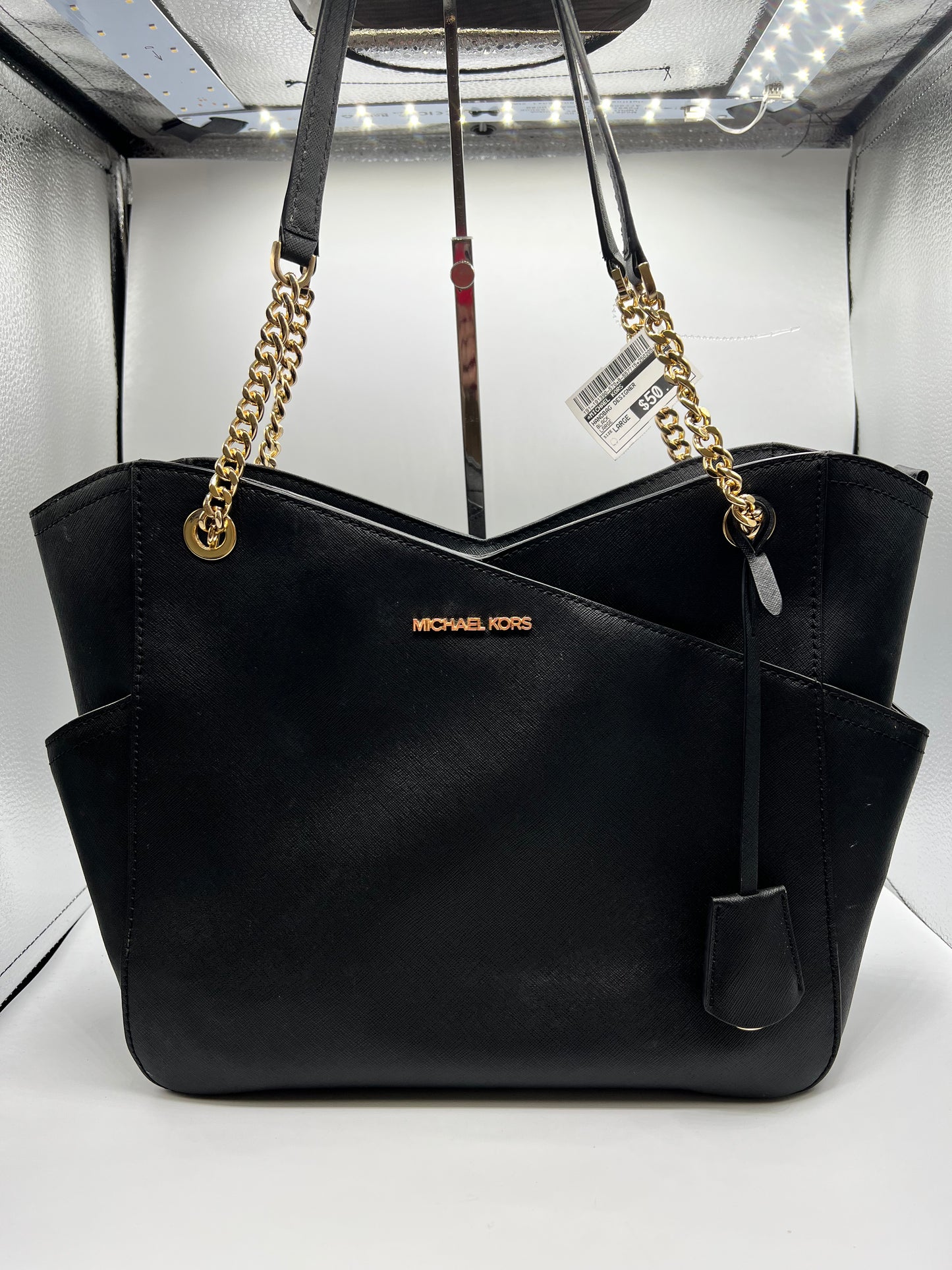 HANDBAG DESIGNER by MICHAEL KORS In BLACK, Size: LARGE