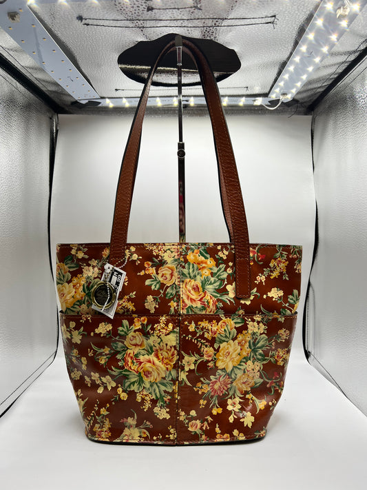 HANDBAG DESIGNER by PATRICIA NASH In FLORAL PRINT, Size: SMALL