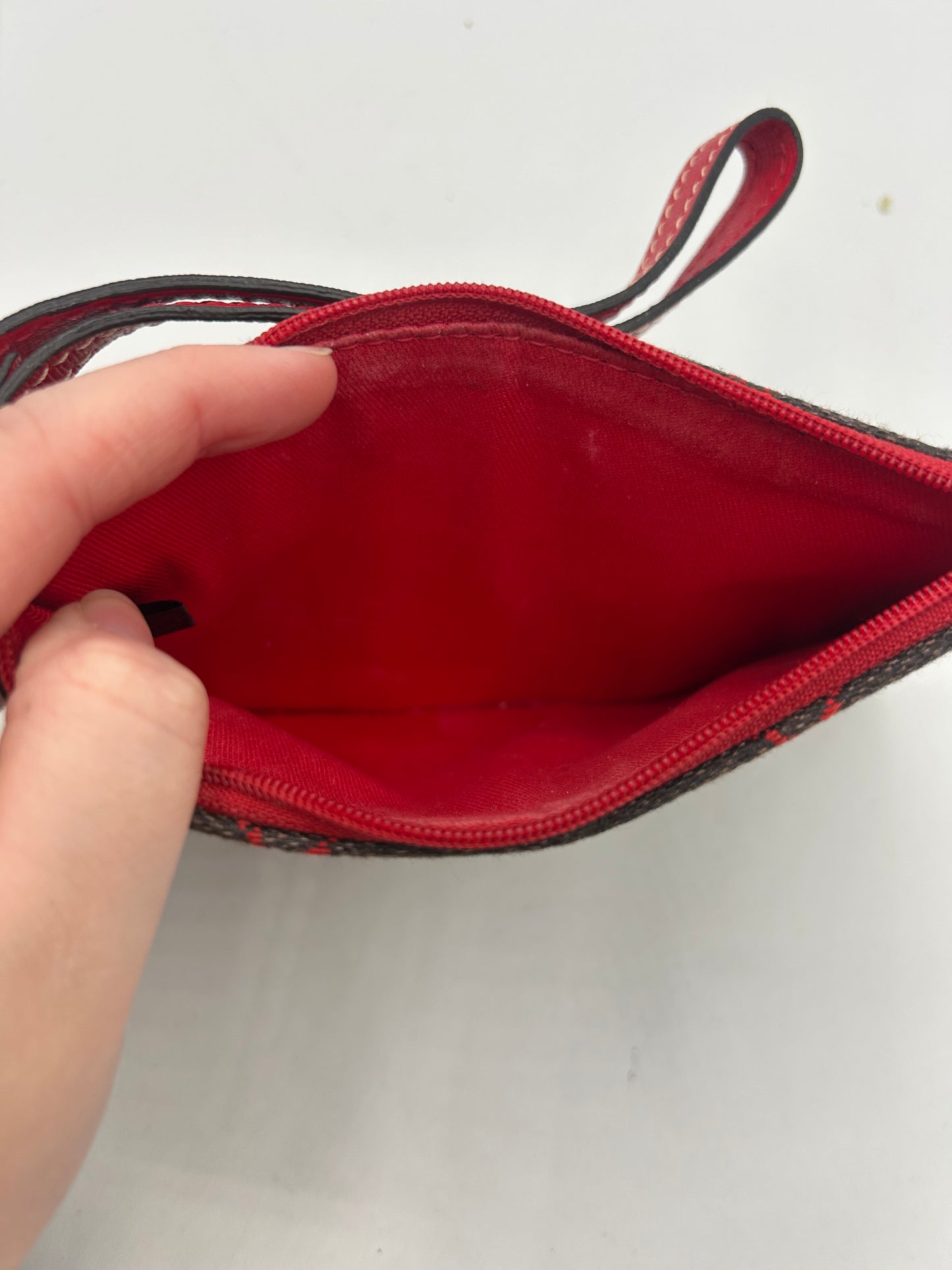 WALLET DESIGNER by DOONEY AND BOURKE In GREY & RED, Size: MEDIUM