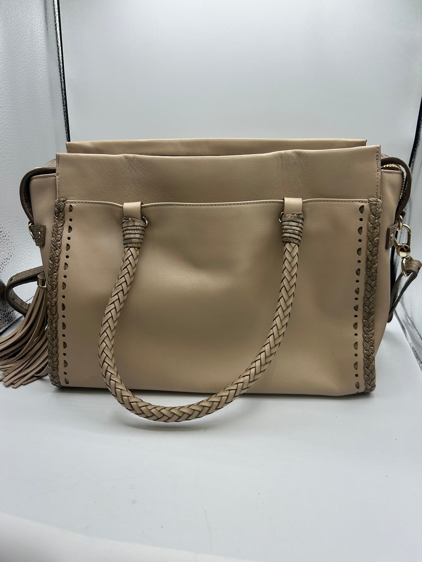 HANDBAG DESIGNER by BRAHMIN In BEIGE, Size: LARGE